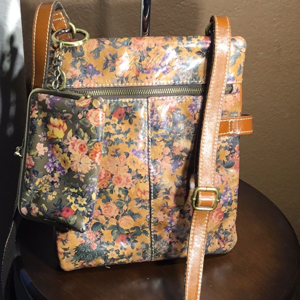 - Patricia Nash Prizzi crossbody with matching kisslock clutch